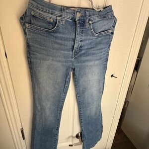 Madewell Mid rise kick out jeans